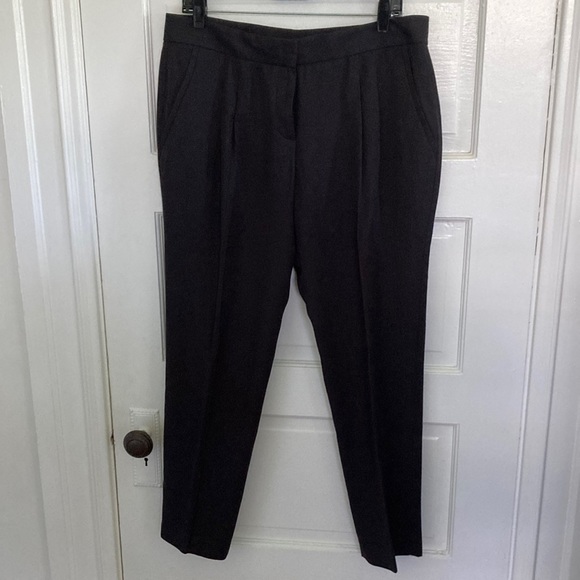 Women's Theory Pleated Trousers size 12 black - Picture 1 of 5